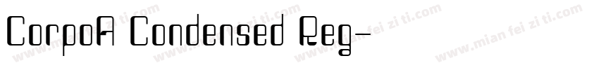 CorpoA Condensed Reg字体转换